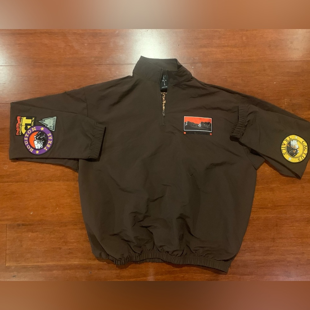 Cactus Jack by Travis Scott Cactus Trails Half-Zip Windbreaker 'Brown'